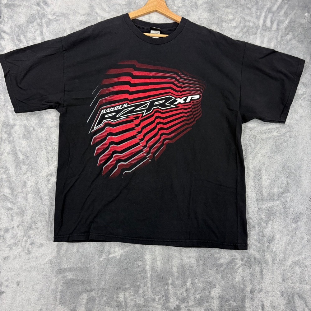 Polaris Ranger RZR XP T-shirt Men's Size 2XL Black Big Logo Pure Polaris